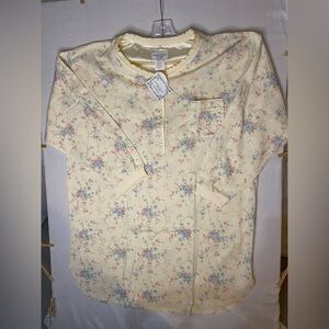 Floral Cream Pajama Top